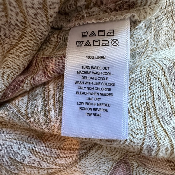 Cynthia Rowley 100% Linen Floral Sleeveless Top - Picture 12 of 12